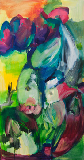 Botany Fish oil on canvas 170x90cm 2010